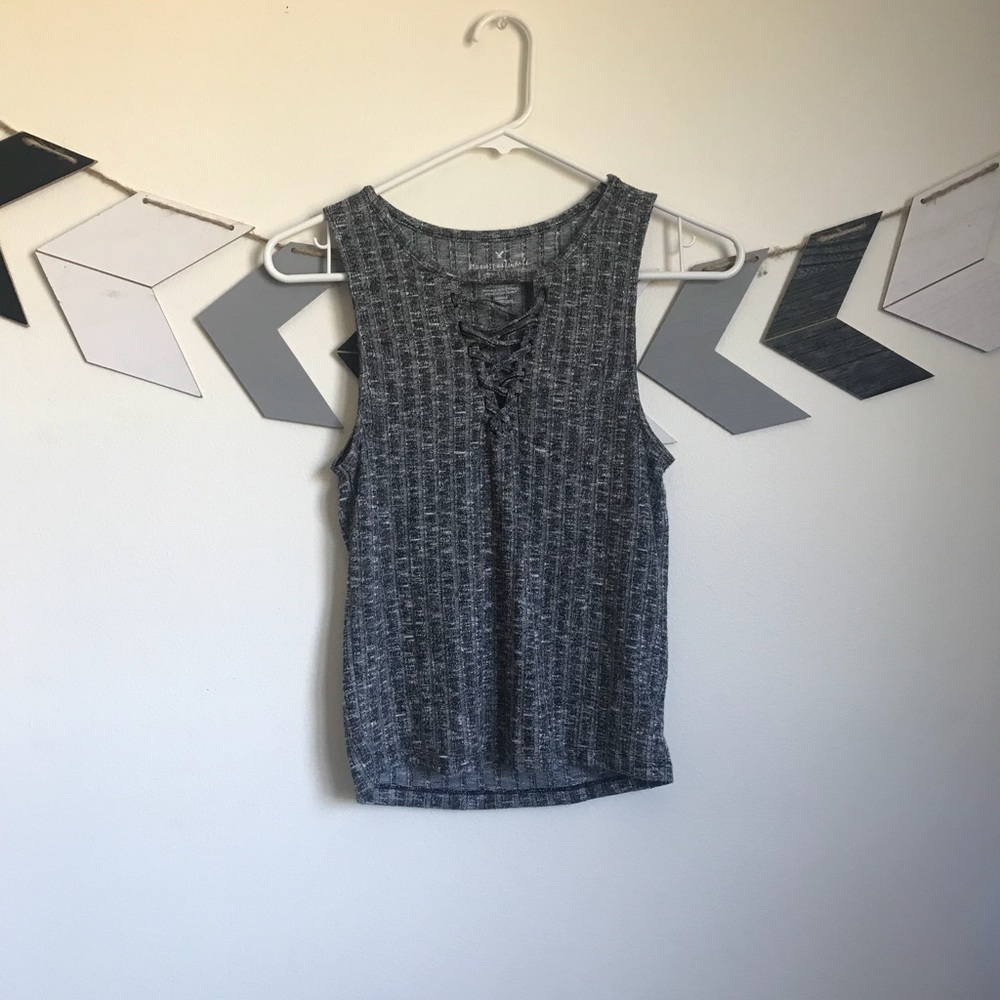 American Eagle Lace Up Tank Top